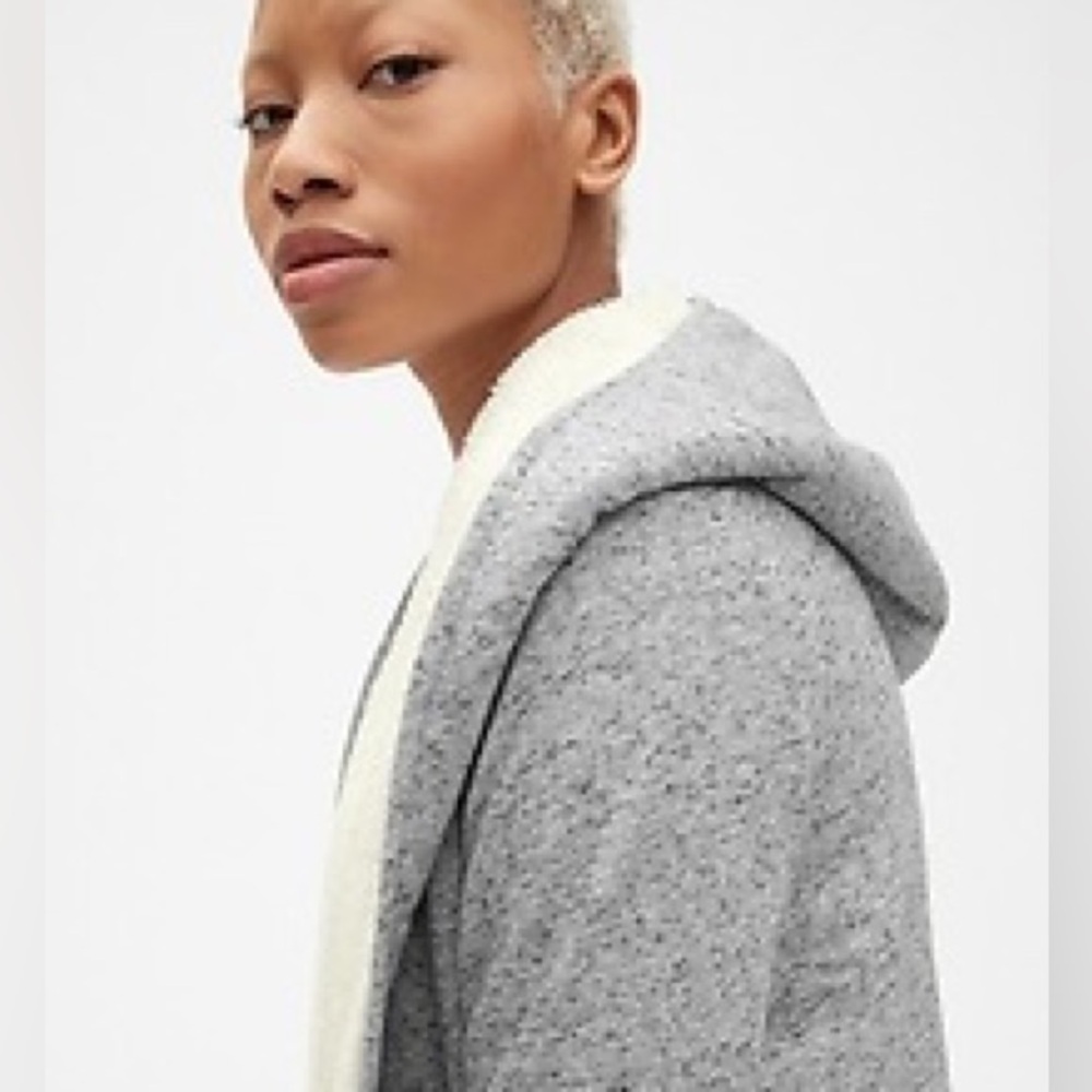 GAP Sherpa Lined Open Sweater Jacket - Picture 3 of 11